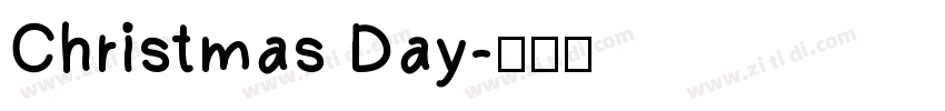 Christmas Day字体转换